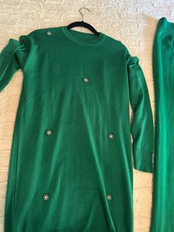 Woman Casual Loose Pullover Knit Sweater +High Waist Wide Leg Pant 2 Piece Sets Woman Spring Elegant Suit