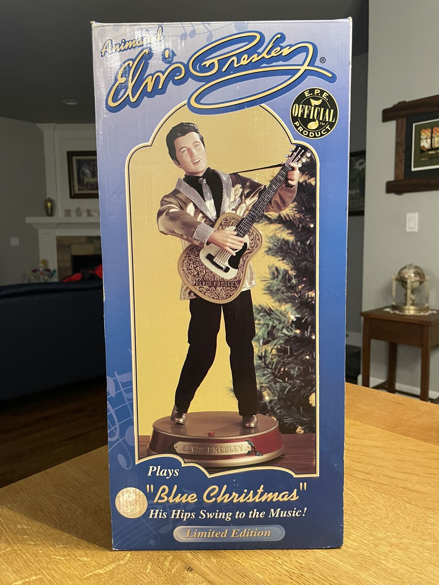 NIB GEMMY 18” Elvis Presley Dancing Animated Limited Edition Singing Blue Christmas
