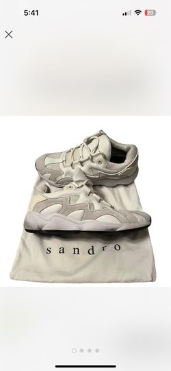 Sandro Atomic Sneaker White/Beige (Authentic)