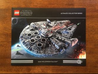 Lego Star Wars UCS Millennium Falcon 75192 Rare Collector BROCHURE!!