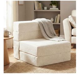White foldable/adjustable couch/chair