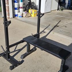 Bench press/squat rack
