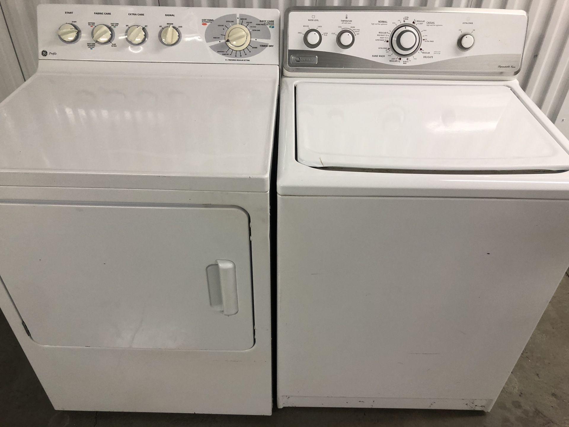 Maytag Washer/ GE dryer. Delivery available