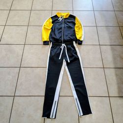 Mens Tricot Colorblock Tracksuit