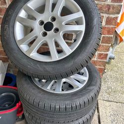 RIMS WITH TIRES 4x100 Lugs pattern
