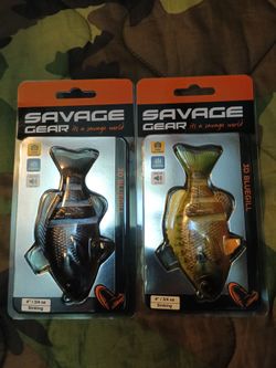 2 Savage gear 3d rtf bluegill swimbaits