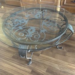 Glass Table and End Table 