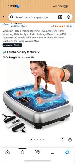 Brand New EvoSpark Vibration Plate Exercise Machine