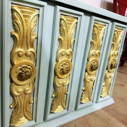 Elegant Solid Wood End Table, Cabinet Table 