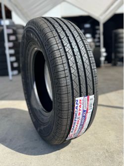 235/75/15 américan new tires installed and balanced included