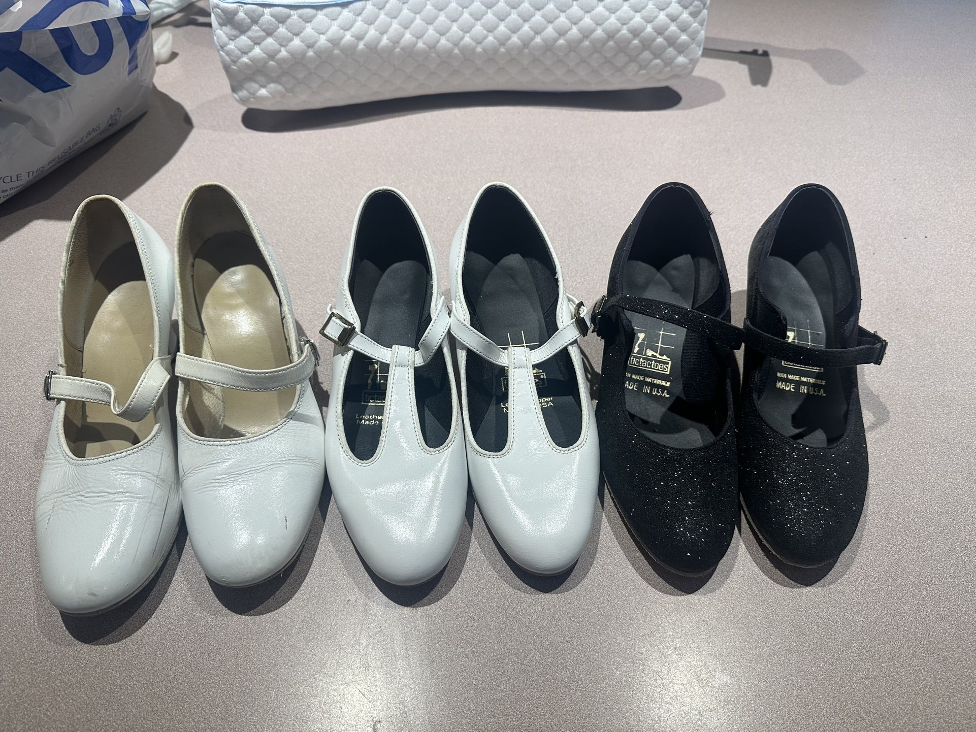 3 Pairs of Women’s Heeled Dance Shoes