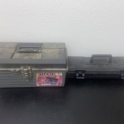 Toolbox Tool Lot Bundle Metal Tuff Box Craftsman Case Hand Tools Clamps Sockets