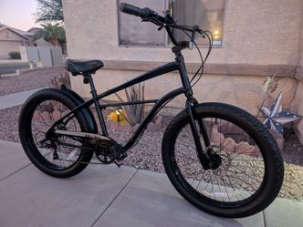 26"x3.0. FAT TIRES DEL SOL MENS CRUISER BIKE. (L/,G). 1X7-SPEEDS. EXCELLLENT CONDITION 👌🏼