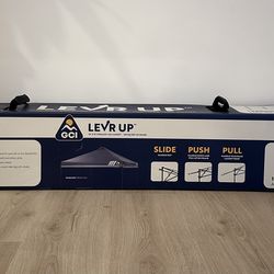 GCI Outdoor - LevrUp Canopy 10' x 10' Portable Pop Up Shade Tent with Roller Bag - Mercury Gray **Brand New**
