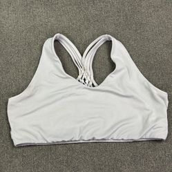 Women’s Offline Aerie Braided Back Sports bra, Gray size XL NO PADS