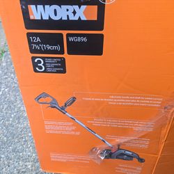 Worz electric edger. Used but still brand new.