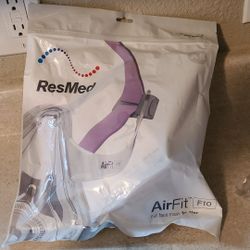 Air Fit Full Face Mask For Her Sm, Slim Fit Cpap Tubing  15mm Grey Tubing  With 22 Mm Cuff 6 Ft Length 