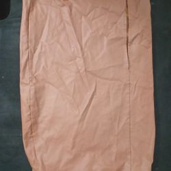 Brown Fuax Leather High Waisted Pencil Skirt