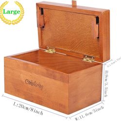 Wooden Secret Puzzle Box. Wood Money Holder. Gift. Brand new