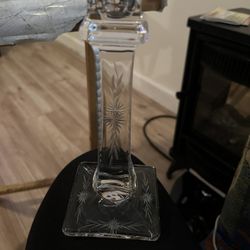 Crystal Etched Candle Stick