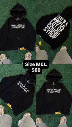 awful lotta cough syrup full zip size m&l