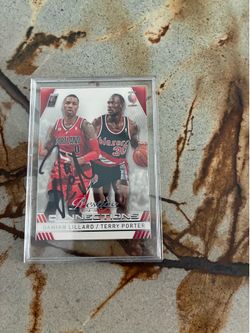 Damian Lillard autographed card