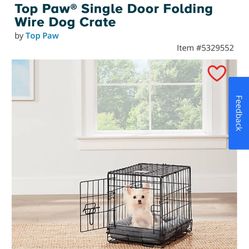 Small Dog Wire Foldable Crate 