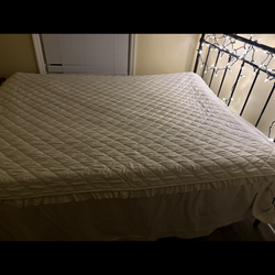 Queen size bed mattress and frame included