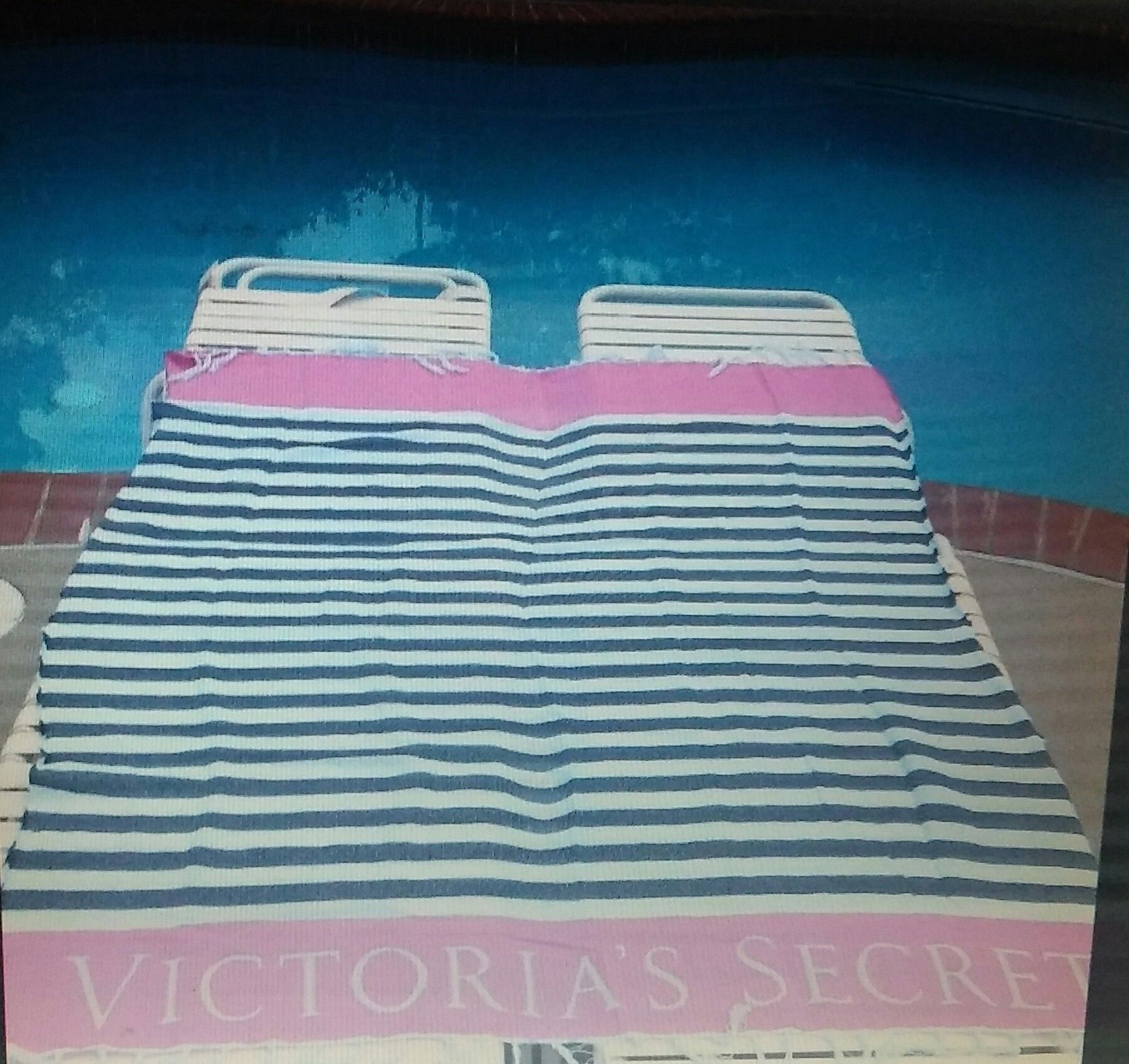 Victoria's Secret blanket.