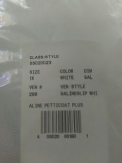 David's bridal under slip