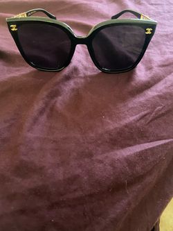 Chanel Women's Yellow and Gold Sunglasses