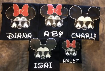 Disney, Party family birthday vacation matching shirts