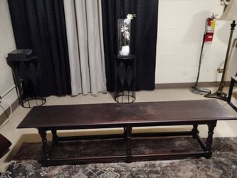 Vintage Paine Furniture Co. Solid Wood Bench – Boston, Mass – Beautiful Antique Piece