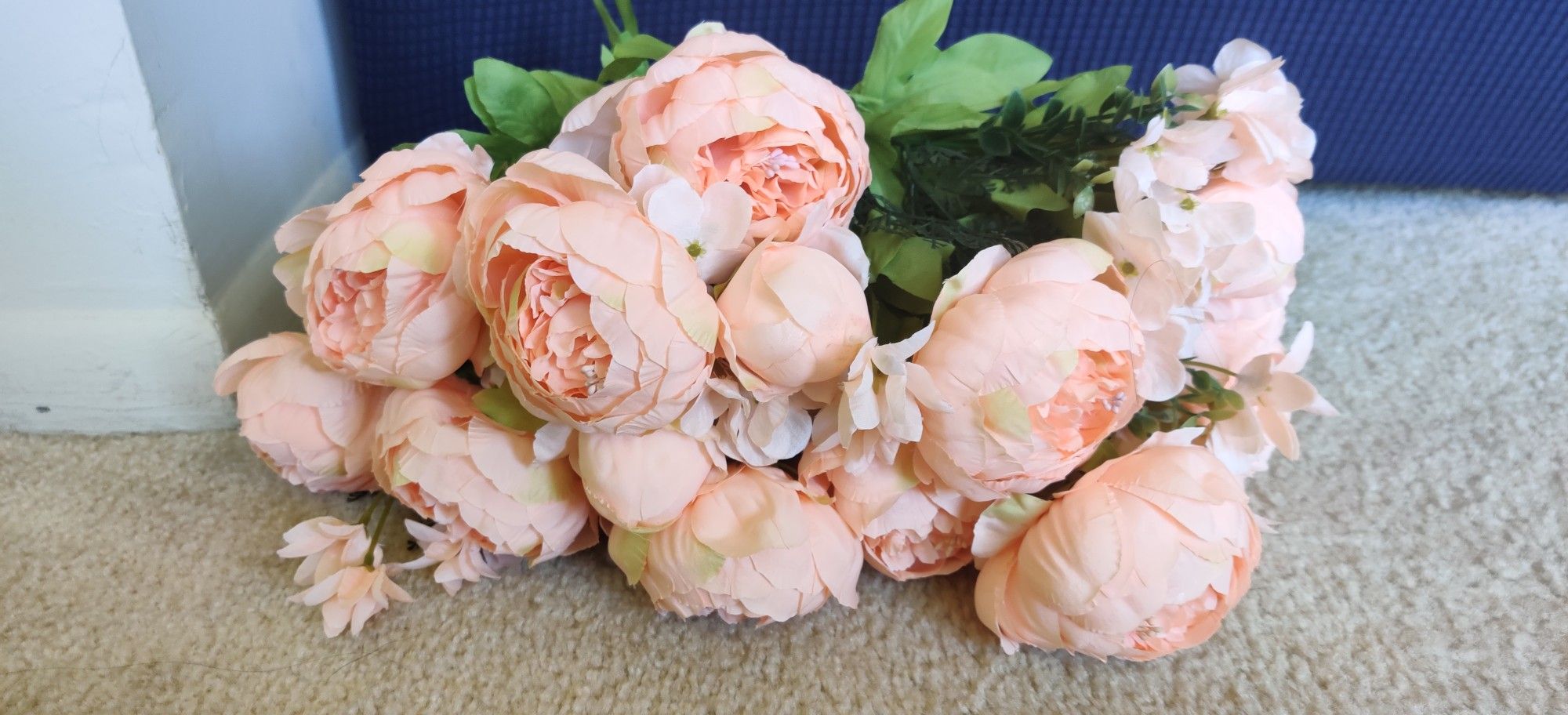 Artificial Peony Silk Flowers Arrangement Bouquet for Wedding Centerpiece Room Party Home Decoration