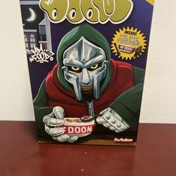 MF DOOM ReAction 3.75" Action Figure & Cereal Bowl with Spoon Set Super7 Sealed