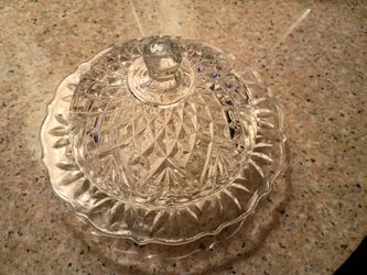 Cheese / Butter Dish Glass