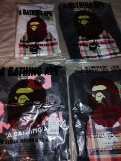 Bape shirts 60 each negotiable