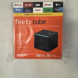 Amazon Fire TV Cube Hands-Free with Alexa and 4K Ultra HD Streaming Media Player
