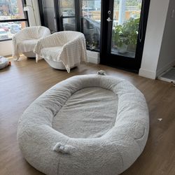 Giant Human Dog Bed – Like New! Perfect for Pets & People