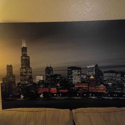 CHICAGO SKYLINE 72x48