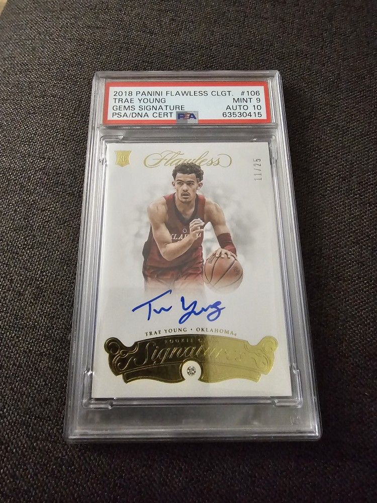 Panini Flawless Collegiate Gems Signature #106 Trae Young Auto /25