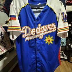Los Angeles Dodgers Filipino Night 2021 Philippines Flag SGA Jersey Adult Medium