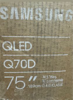 SAMSUNG 75-Inch Class QLED 4K Q70D Series Quantum HDR, Dual LED, Object Tracking Sound Lite, Q-Symphony, Motion Xcelerator, Gaming Hub, Smart TV with 