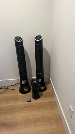 Fans (3) Honeywell Rotating with remote