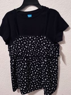 Wonder Nation Girls 2-Piece Top Set