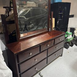 Dresser & Mirror - Solid Wood