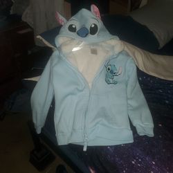 Stitch Zip Up  Hoodie (Sz 7/8)