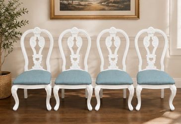 Set of 4 New French Provincial Dining Chairs