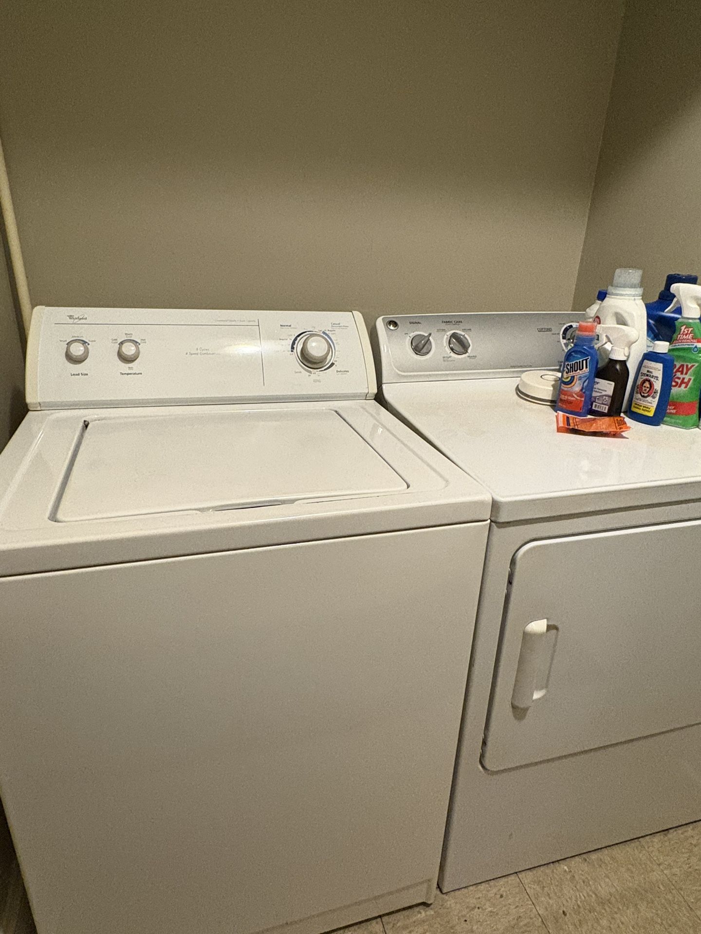 Whirlpool Washer/ GE Dryer