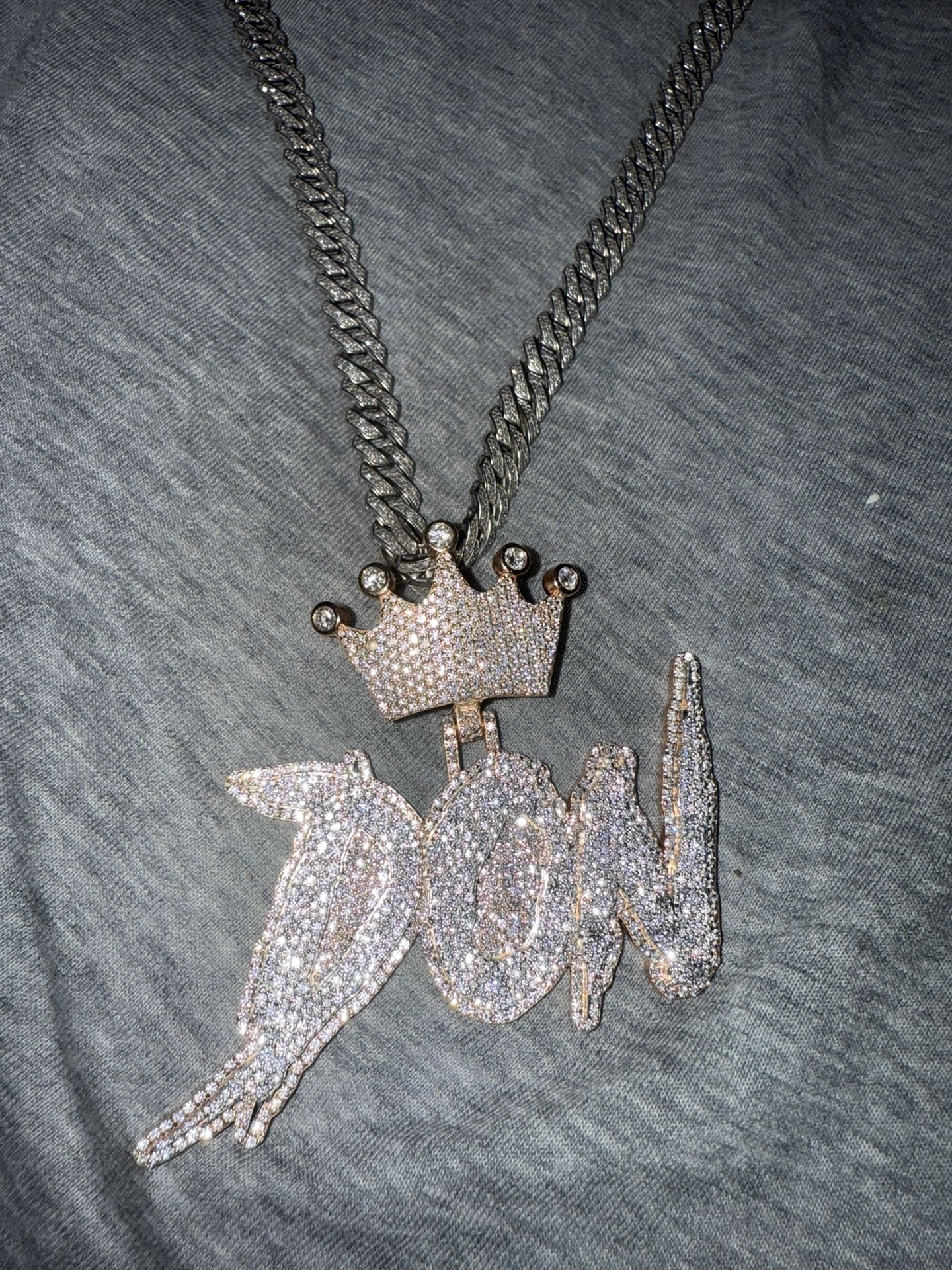 Iced Out Necklace (With Pendant)